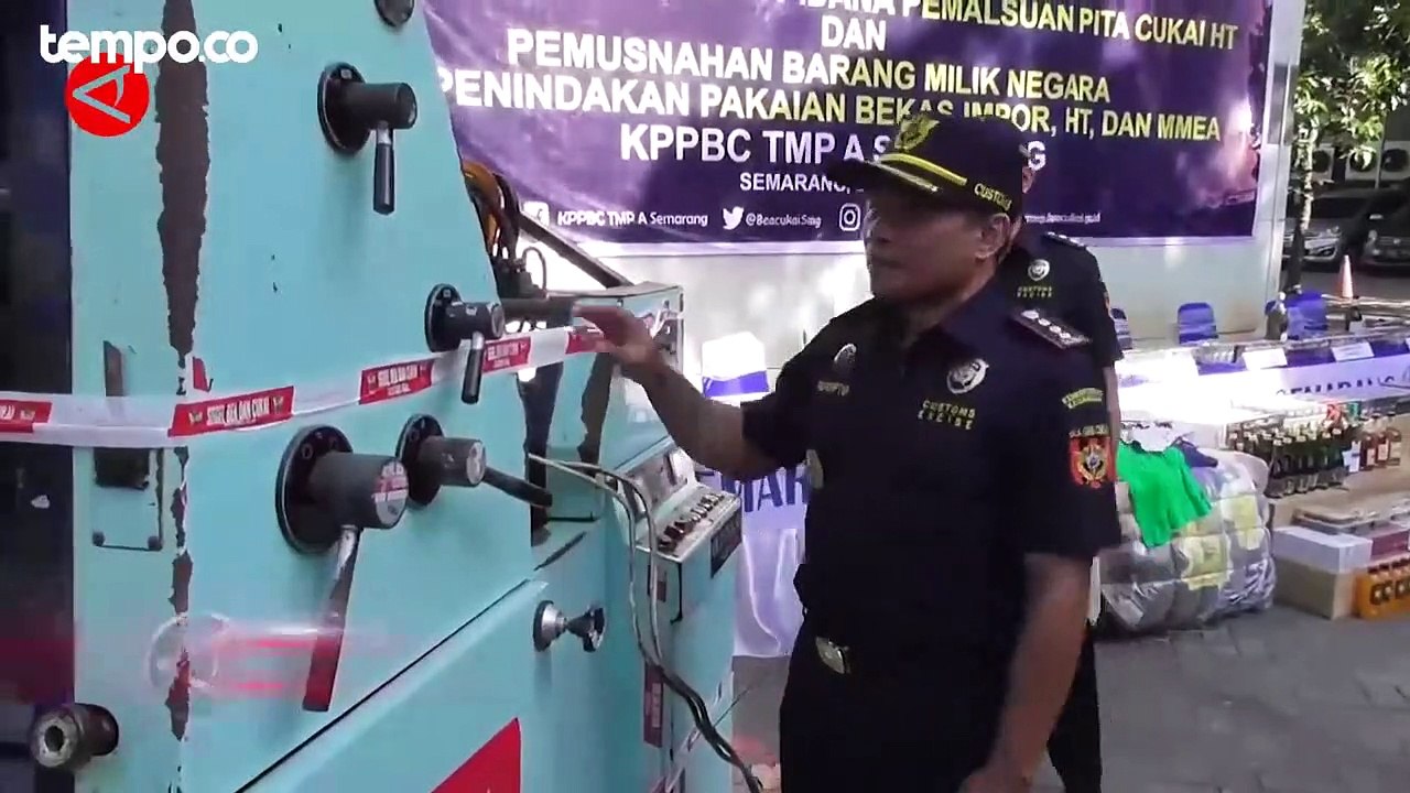 Bea Cukai Semarang Ungkap Pemalsuan Pita Cukai Rokok