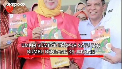 UMKM Sumbar Ekspor Satu Ton Bumbu Rendang ke Jerman