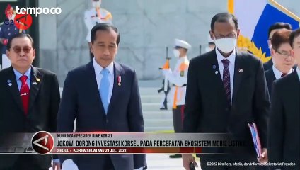Jokowi Dorong Investasi Korsel Pada Percepatan Ekosistem Mobil Listrik