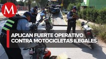 En operativos contra motociclistas decomisan armas y drogas en Guanajuato capital