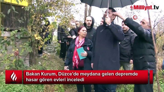 Bakan Kurum depremde zarar gören yapıları inceledi