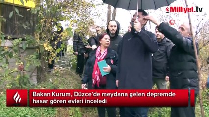 Bakan Kurum depremde zarar gören yapıları inceledi