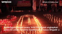 30 Hari Kematian Brigadir J, Ratusan Orang Nyalakan Lilin di Taman Ismail Marzuki