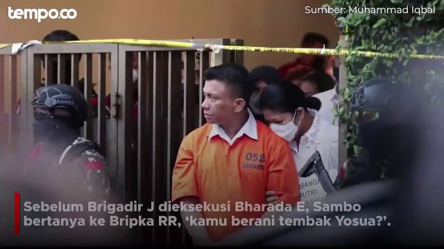 Bripka RR Sempat Ditanya Ferdy Sambo, Kamu Berani Tembak Yosua