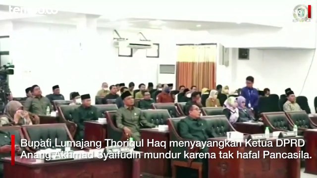 Bupati Lumajang Menyesalkan Ketua DPRD Mundur karena Tak Hafal Pancasila
