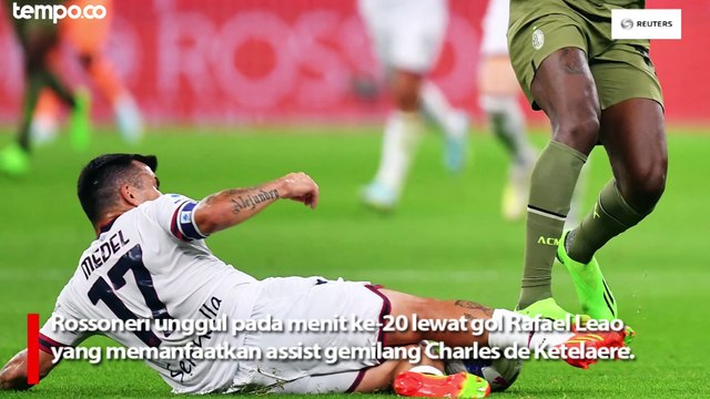 AC Milan vs Bologna, Kemenangan 2-0 Untuk Rossoneri