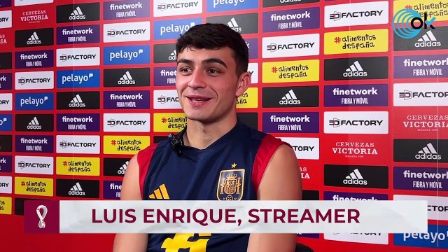 Pedri: Nos reímos mucho con los streamings de Luis Enrique