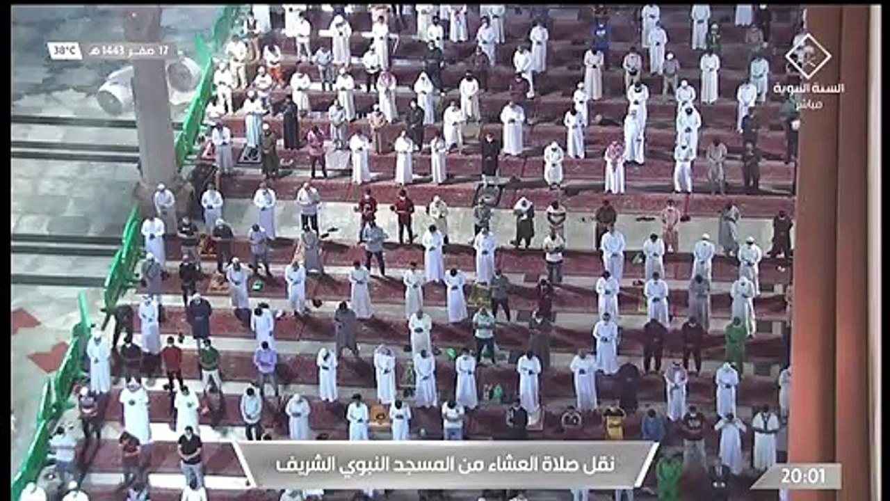 صلاة العشاء من #المسجد_النبوي_الشريف  بـ #المدينة_المنورة - الجمعة  14430217هـ