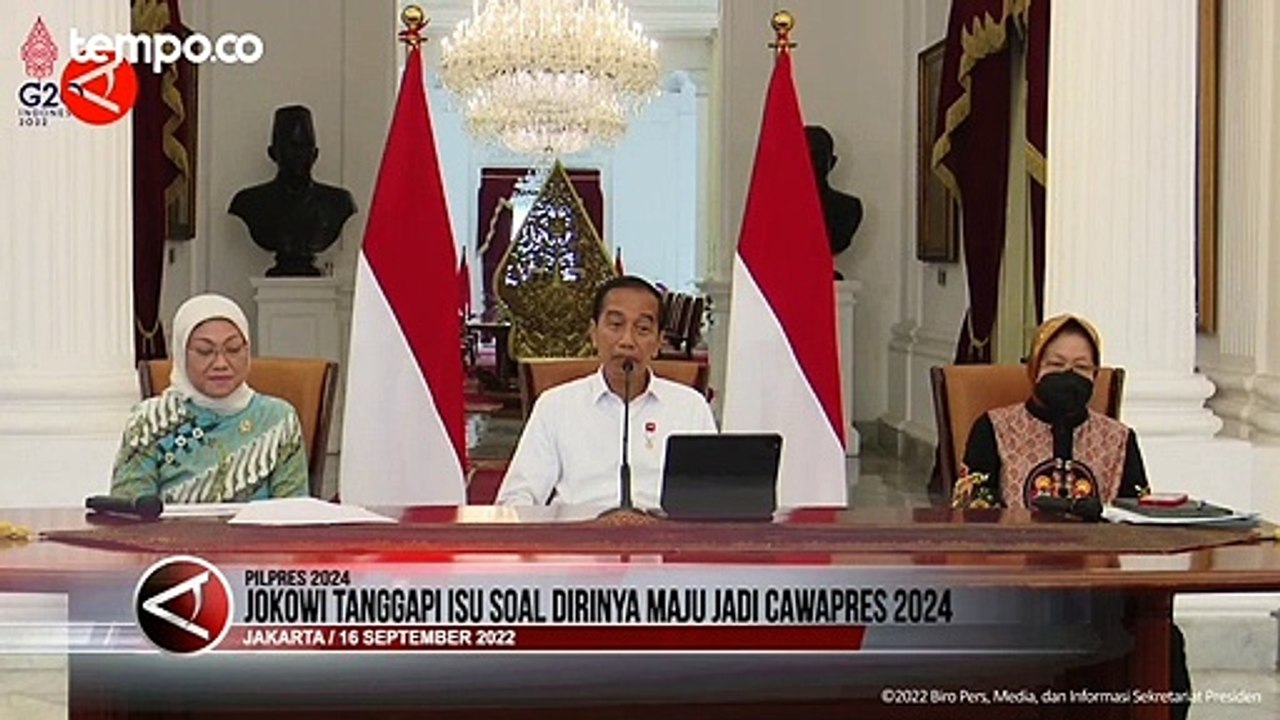 Presiden Jokowi Tanggapi Isu Soal Dirinya Maju Jadi Cawapres 2024