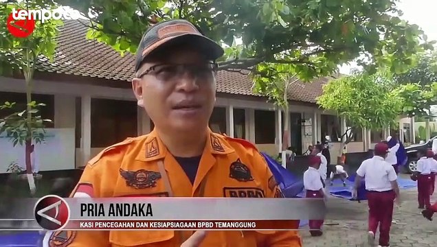 Dikenalkan Sejak Dini, Siswa SD di Temanggung Latihan Tanggap Bencana