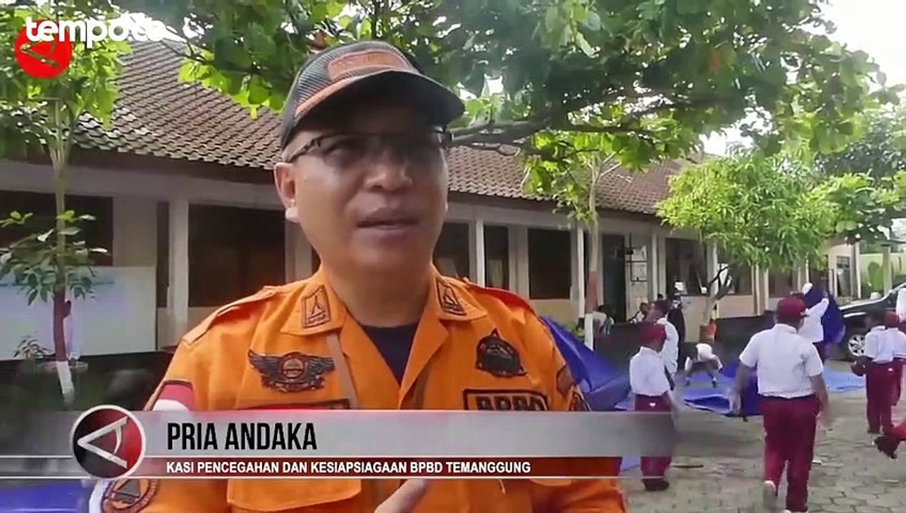 Dikenalkan Sejak Dini, Siswa SD di Temanggung Latihan Tanggap Bencana