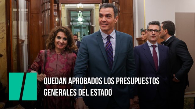 Quedan aprobados los Presupuestos Generales del Estado