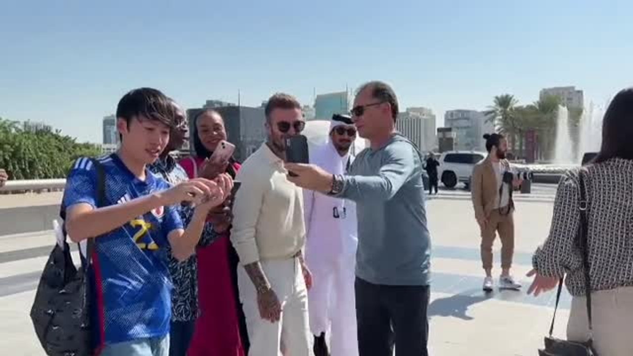 David Beckham desata pasiones en Doha