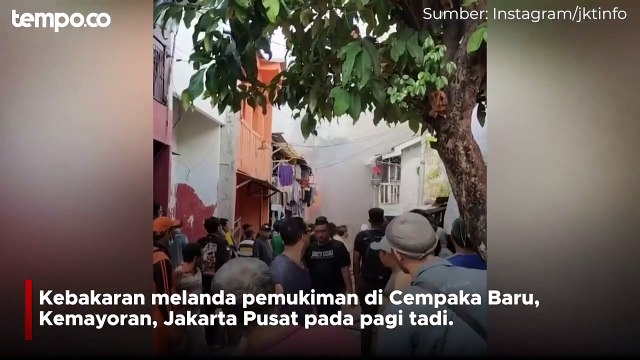 Kebakaran di Cempaka Baru Kemayoran, Dua Orang Jadi Korban