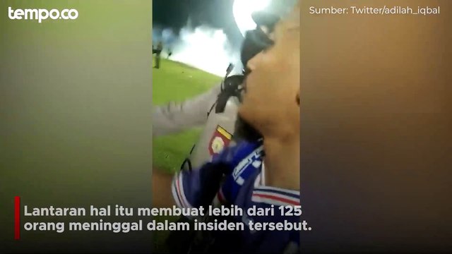 Video saat Suporter Arema Minta ke Polisi Agar Tak Pakai Gas Air Mata saat Tragedi Kanjuruhan