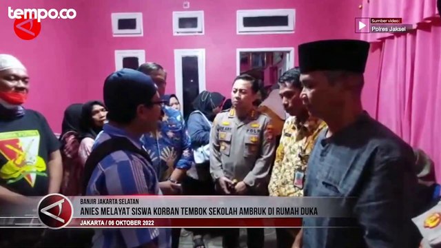 Kunjungi Korban MTsN 19, Begini Tanggapan Anies Baswedan