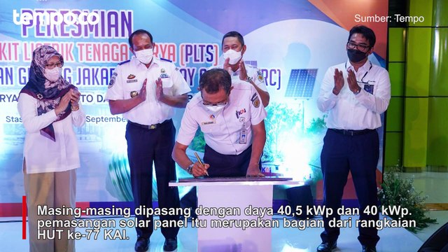 KAI Gelontorkan Rp 1 Miliar untuk Pasang Solar Panel di Gambir dan Gedung JRC
