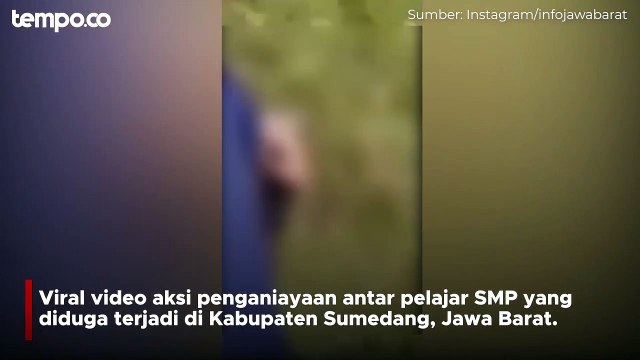 Viral Video Penganiayaan Anak SMP di Sumedang, Korban Nyaris Dilindas Motor