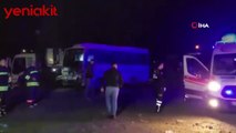 Polis aracı devrildi! 17 polis yaralandı