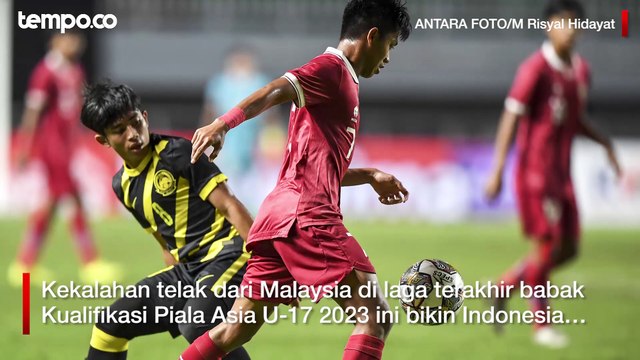 Kualifikasi Piala Asia U-17 2023: Timnas U-17 Indonesia Takluk 1-5 dari Malaysia