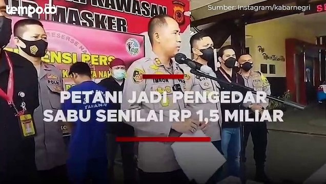 Petani di Lembang Nekat Jadi Pengedar Sabu Senilai Rp 1,5 Miliar