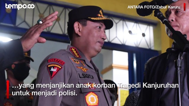 Kapolri Iming-Imingi Anak Korban Tragedi Kanjuruhan Jadi Polisi, Ini Kata Pengamat