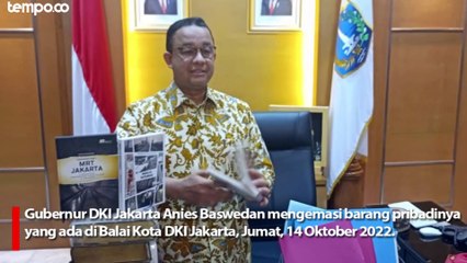 Cerita Anies Baswedan Soal Buku Catatan dan Meja di Ruang Kerja