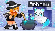 Playing Minecraft as a SPOOKY Ghost Kitten! Aphmau