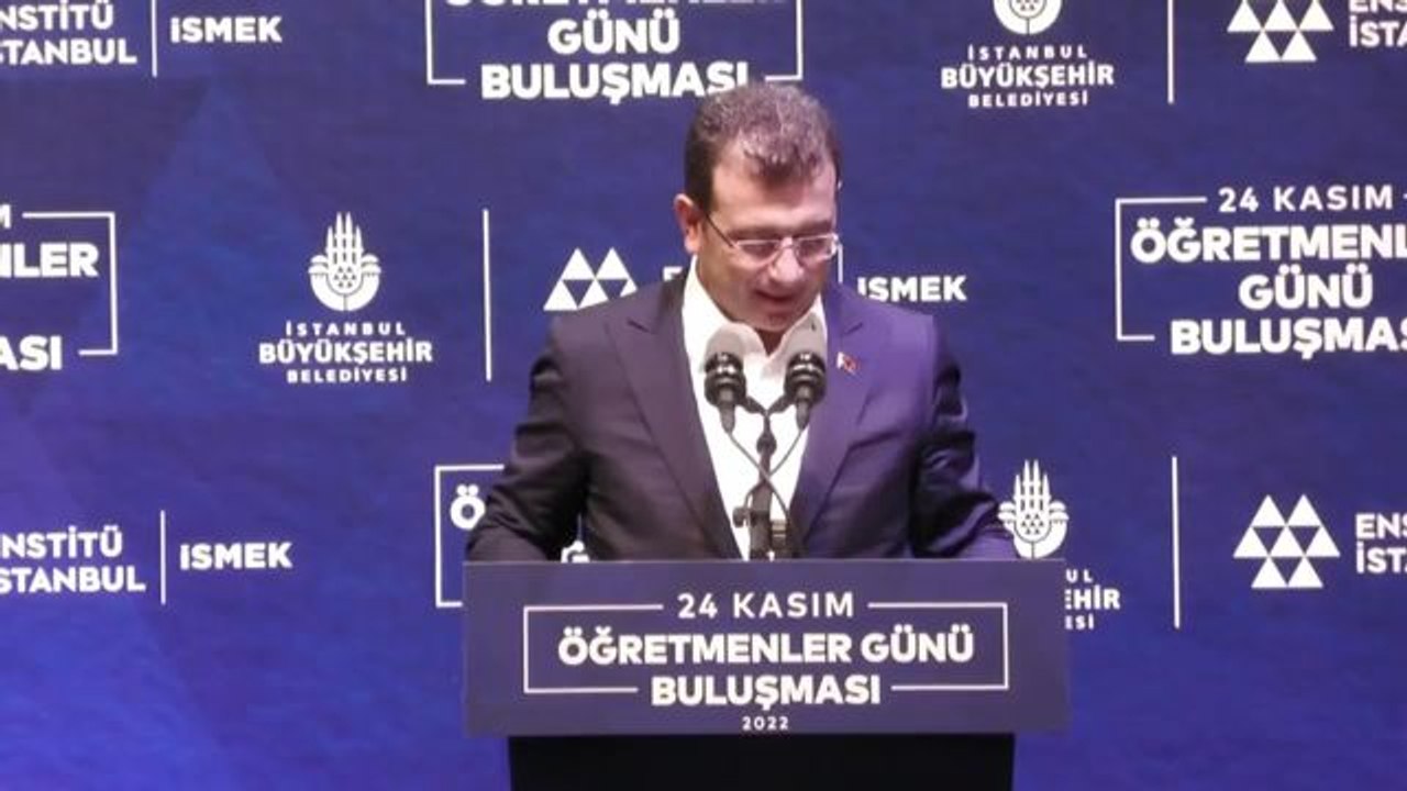 24 Kasım Öğretmenler Günü'nde 1500 Öğretmenle Bir Araya Gelen İmamoğlu: Toplumun İhtiyaç Duyduğu Alanlara Dokunmaya Devam Edeceğiz