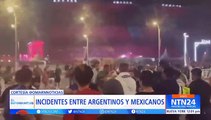 Hinchas argentinos y mexicanos se enfrentaron en una “batalla campal” en Qatar