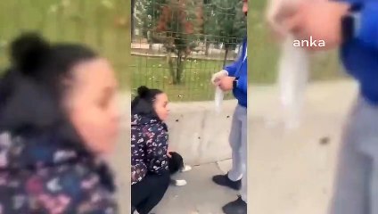 AKP'li Mamak Belediyesi ekipleri küpeli bir köpeği barınağa götürdü