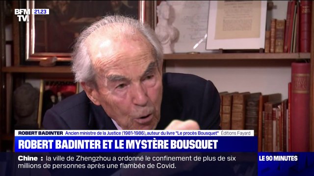 Robert Badinter sur l'affaire Bousquet: C'est rarissime que la justice innocente un coupable