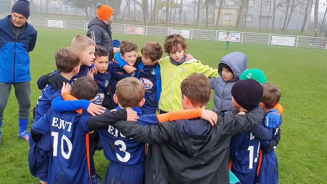 U9 EJVT plateau à Bartenheim . Le belle esprit d équipe de cette jeunesse .