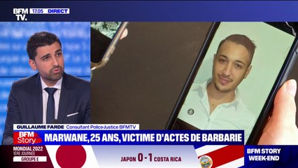 Meurtre de Marwane: le jeune homme de 25 ans victime de coups et d'actes de barbarie