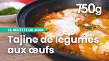 La recette du tajine aux légumes et aux œufs - 750g