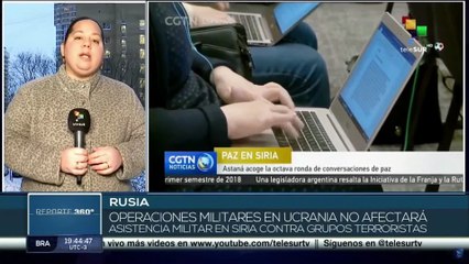 Télécharger la video: Operaciones militares rusas en Ucrania no afectarán la ayuda para combatir el terrorismo en Siria