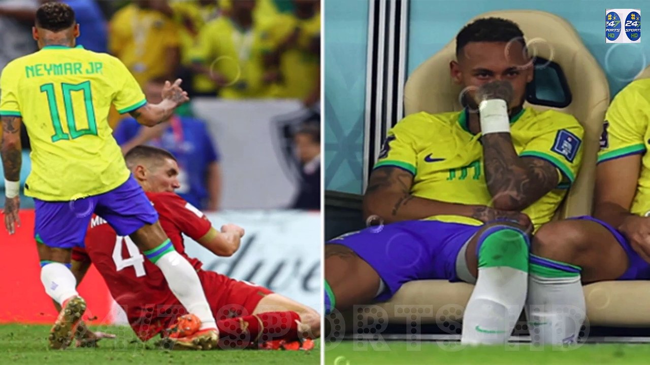 Neymar Breaks Down in Tears after Suffering Injury from Horror Challenge in Brazil’s Win Over Serbia