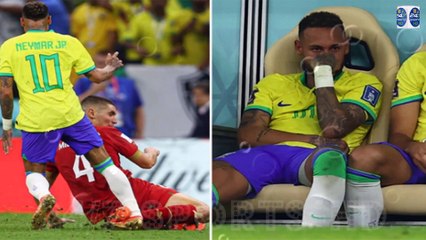 Neymar Breaks Down in Tears after Suffering Injury from Horror Challenge in Brazil’s Win Over Serbia
