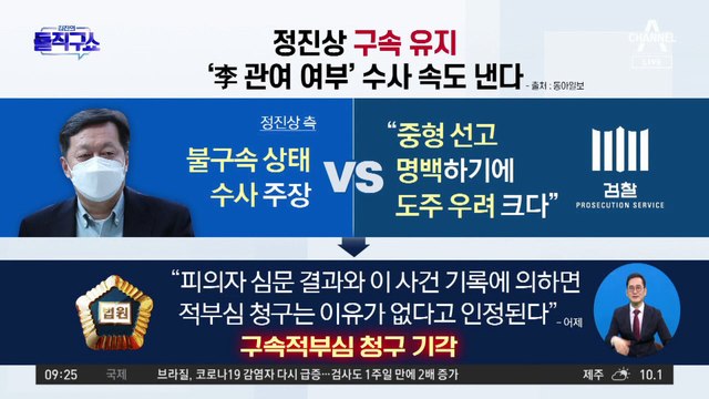 정진상 구속 유지…‘李 관여 여부’ 수사 속도 낸다