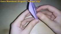 ORIGAMI : //MAKE LILY FLOWER ORIGAMI//