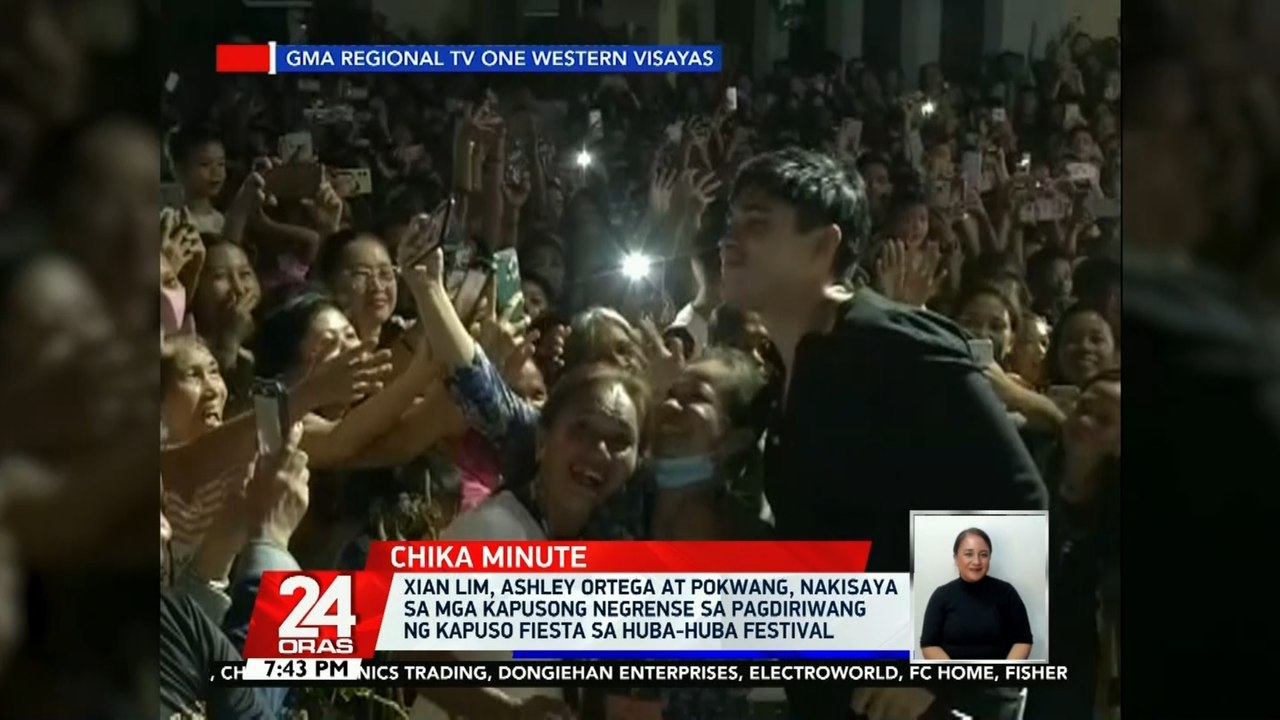 Xian Lim, Ashley Ortega at Pokwang, nakisaya sa mga Kapusong Negrense sa pagdiriwang ng Kapuso Fiesta sa Huba-Huba Festival | 24 Oras