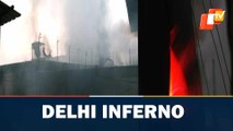 Massive fire destroys market in Delhi Chandni Chowk