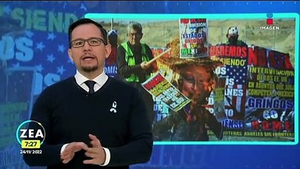 Migrantes queman piñata de Ken Salazar en Tijuana