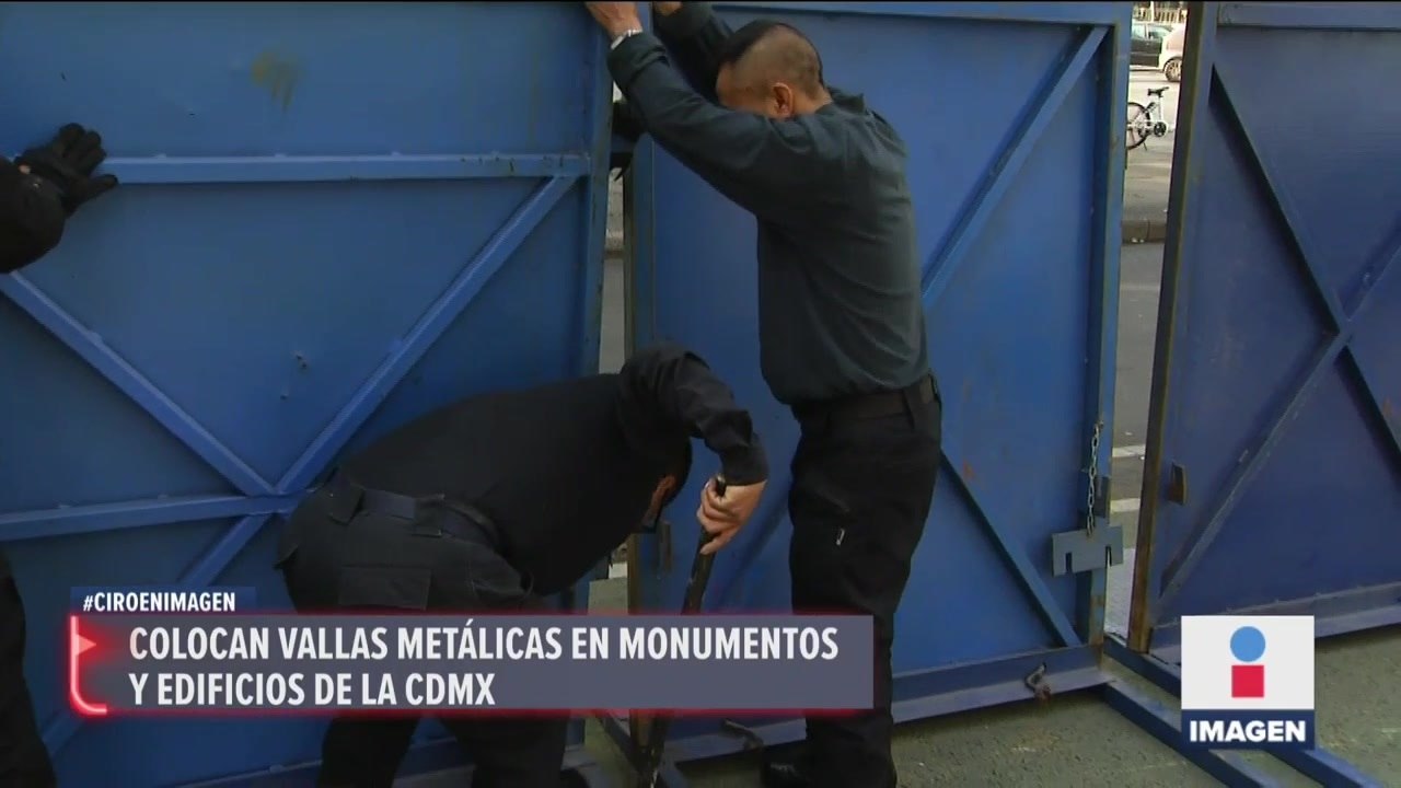 Colocan vallas metálicas en monumentos y edific...