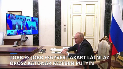 Több és jobb fegyvert akar látni az orosz katonák kezében Putyin