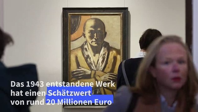 Selbstbildnis gelb-rosa von Max Beckmann kommt unter den Hammer