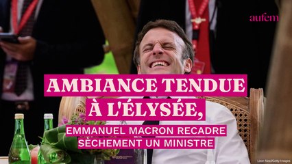 Descargar video: Ambiance tendue à l’Élysée, Emmanuel Macron recadre sèchement un ministre