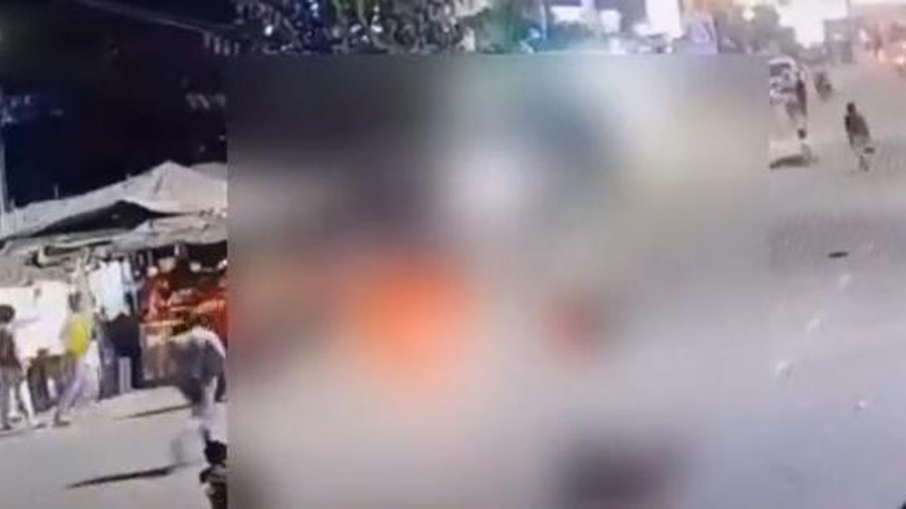 జిల్లా కేంద్రంలో ఘోర రోడ్డు ప్రమాదం.. వైరల్ గా మారిన సీసీ ఫుటేజ్