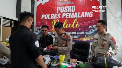 Polres Pemalang Kirim Bantuan Pakaian Layak Pakai Untuk Korban Bencana Alam Cianjur