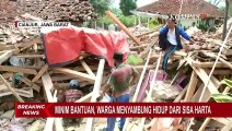 Korban Gempa Cianjur Nekat Kembali ke Rumah Demi Mengais Sisa Harta Dibalik Reruntuhan